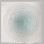 ظرف شیشه‌ای گرد ساده
